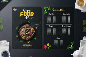 do menu design, food menu, restaurant menu, price list