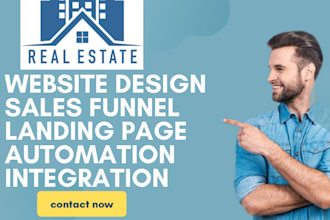 create real estate website real estate landing page real estate sales funnel