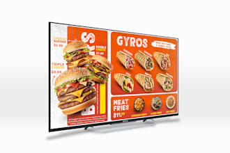 design your animated digital menu for restaurants and cafes