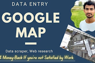 google map, data scraper, web research URL