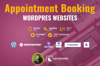 design an appointment booking website for your business