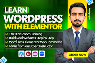 be your elementor and wordpress instructor, teacher via zoom 1 to 1