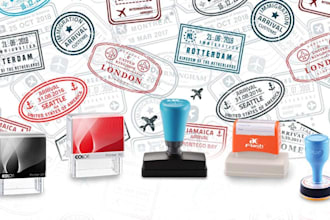 design digital stamp, digital seal, or hand rubber stamp