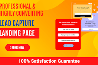 build a high converting landing page or capture page