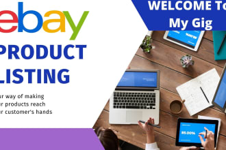 do manually products listing on ebay