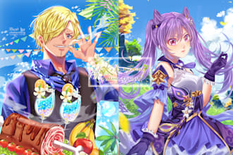 Hot Review!  draw character and fanart in anime style