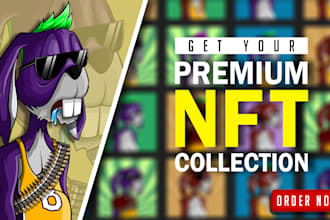 Best Deals!  draw a unique randomly generated nft collection for you