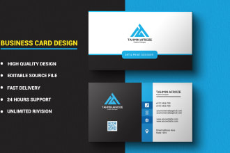 do stylish , elegant , minimal business card or visiting card