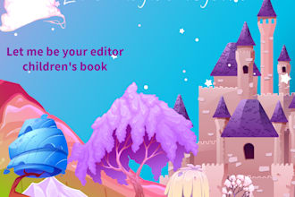 proofread and edit your french and english children book