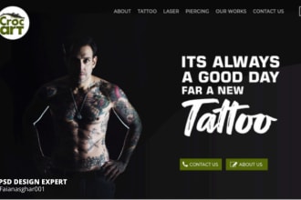 convert web pages templates into PSD and HTML