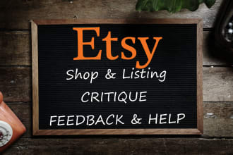 audit your etsy shop and listing critique SEO consultation