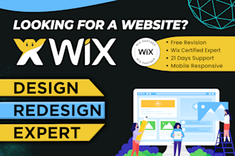 design or redesign wix website
