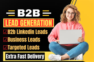 do b2b lead generation, linkedin leads and prospect email list building