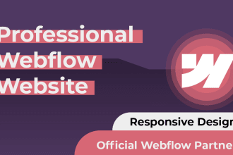 design, redesign, update or fix webflow website