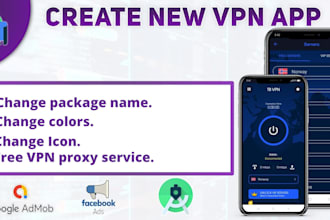 make vpn app with admob and facebook bidding ads