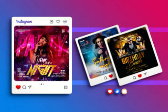 design eye catching dj flyer and party poster, event and social media promo
