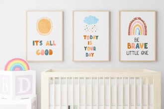 design custom kids wall art for your home and etsy