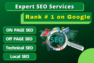 provide complete website SEO optimization services for google top ranking