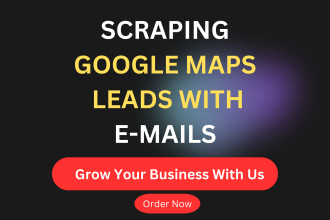 find email address list, scrap google map or business data with email, scraping