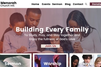 build awesome wordpress and manage website for your church