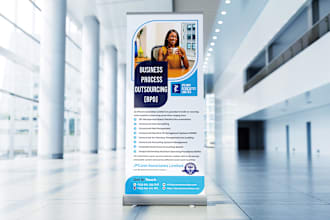 do roll up banner design or pull up banner design