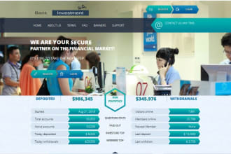 build an investment,binary,hyip website