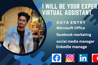 be your reliable virtual assistant for data entry, research, and admin support