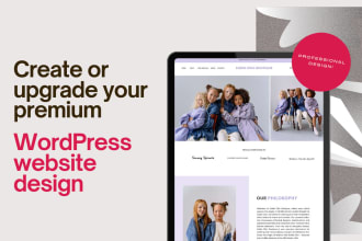 create your wordpress website design with elementor
