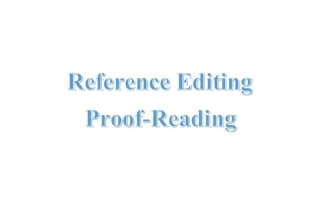 do proofreading and check references citation in any format