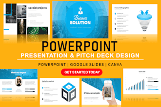 do modern powerpoint presentation design in 24 hours
