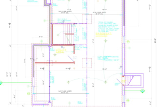 draw architectural plans, elevation, section in autocad