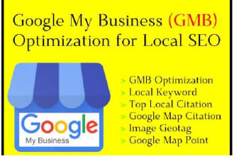 do google my business profile optimization for local SEO gmb listing ranking
