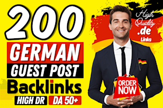 build 200 german backlinks guaranteed high da manual boost SEO fast links