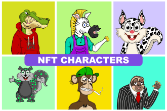 draw custom illustration nft base character