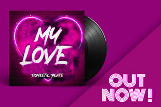 do neon album cover, single cover or mixtape cover design