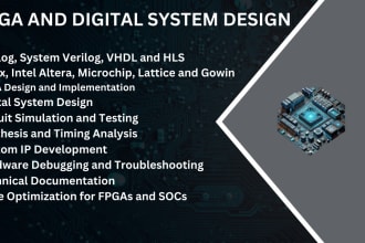 do your verilog, vhdl tasks for fpga using modelsim, vivado quartus