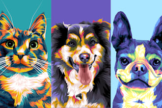 make an awesome pop art wpap pet portrait