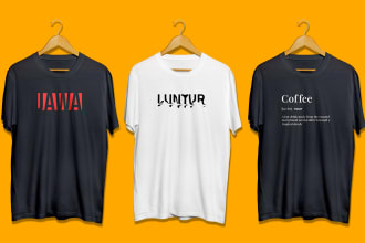 trendy minimalist typography tshirt design