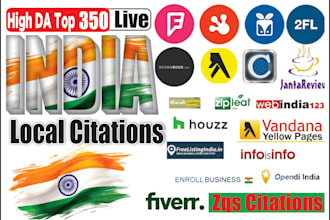 do top 350 india local citations and directory submission for indian business