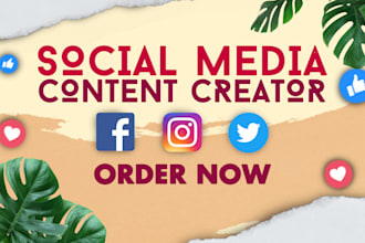 design attractive and new social media posts or contents
