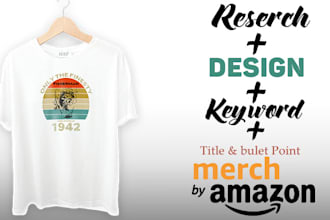 do bulk t shirt design for merch by amazon, teespring ,pod