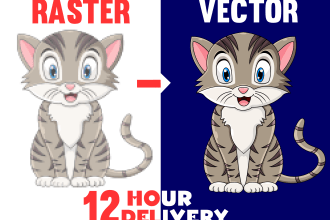 convert drawing into digital art, vector tracing logo and image