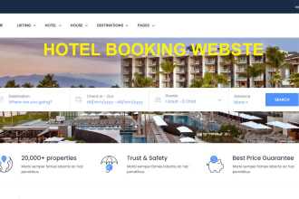 create a hotel, flight, tourism booking wordpress website