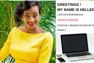write articles, blog post and case studies analysis