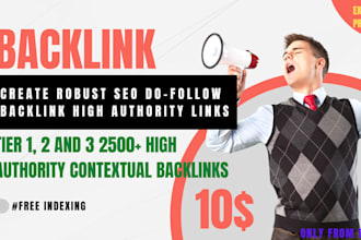 create robust SEO dofollow backlink high authority links