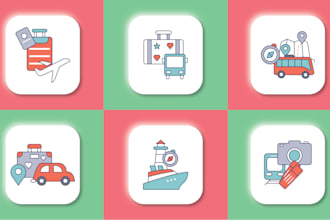 Top 10!  design custom icon designs for you