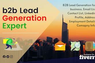provide b2b lead generation, email list and business leads