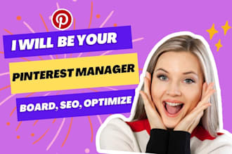 be your pinterest account marketing manager for SEO traffic shopify promotion