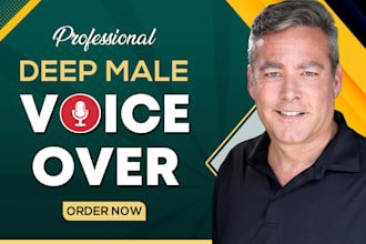 record a professional deep male american voiceover