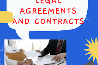draft legal agreements, contracts and letters